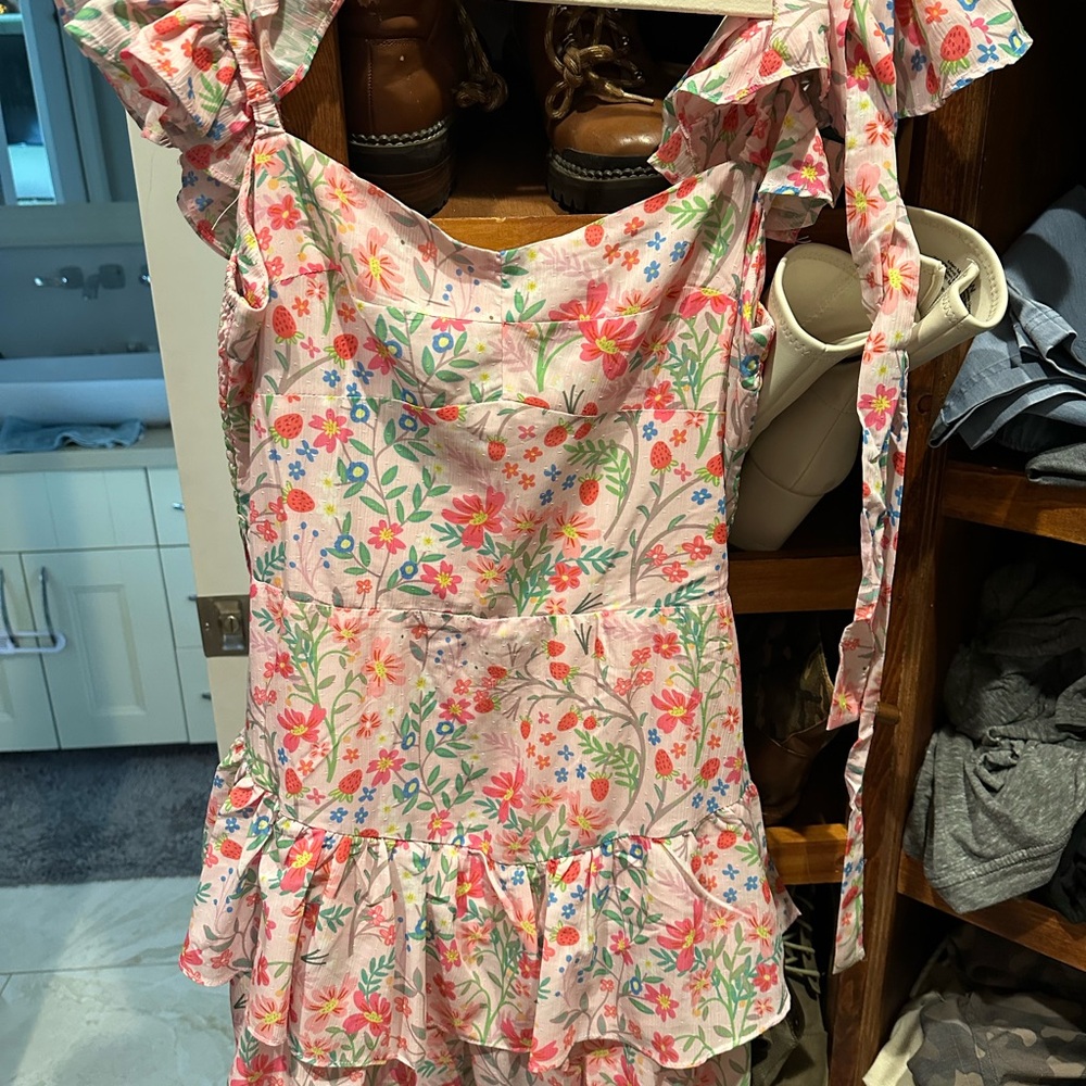 Sincerly cute Floral Women's short strawberry hidden romper